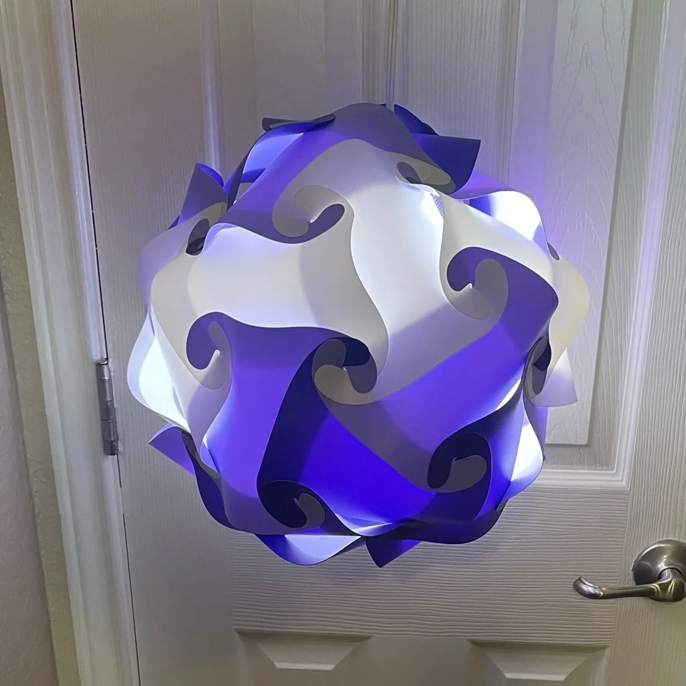EUC Jigsaw Purple Lamp - Picture 3 of 3
